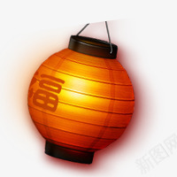 黄色中国风光效灯笼png免抠素材_88icon https://88icon.com 中国 灯笼 风光 黄色