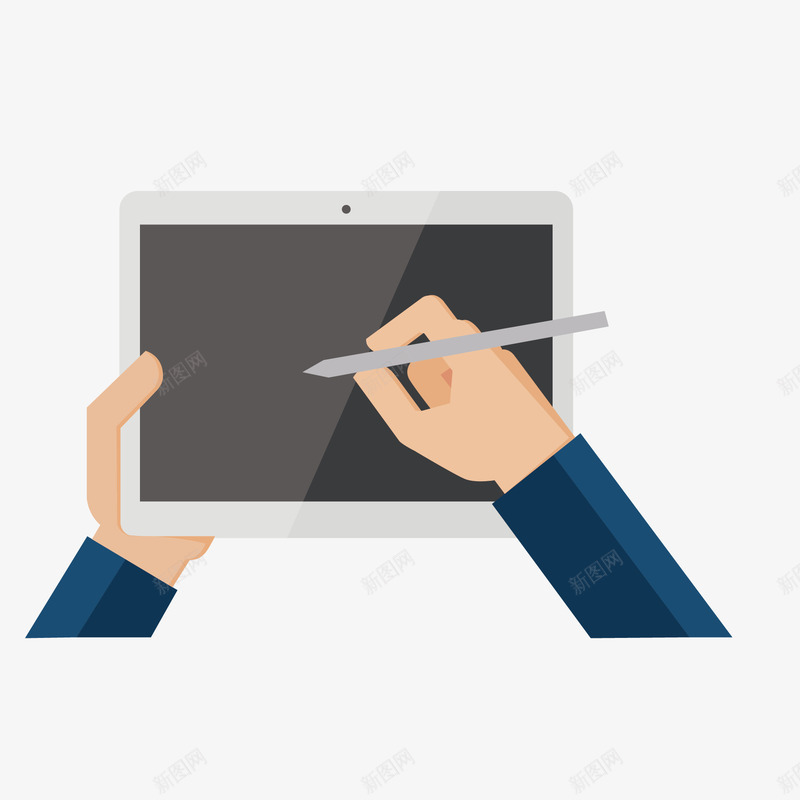 平板电脑和手矢量图eps免抠素材_88icon https://88icon.com 平板电脑 手 笔 矢量图