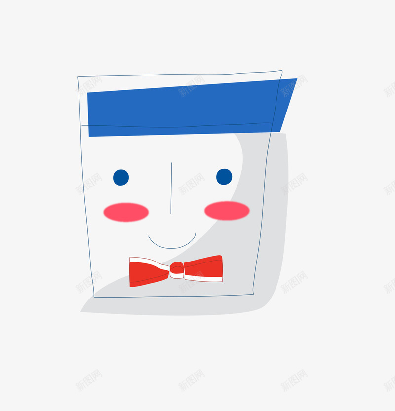 戴领带的简笔小人png免抠素材_88icon https://88icon.com 人物 卡通 嘴巴 头像 眼睛 线条 表情 领结