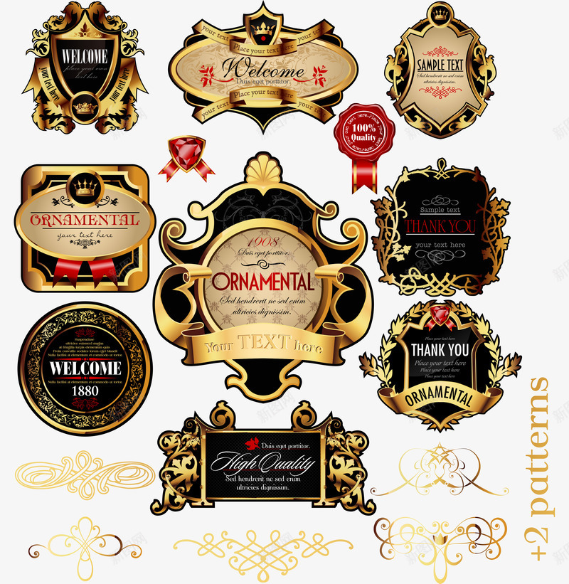 欧式方框瓶贴png免抠素材_88icon https://88icon.com 欧式方框 瓶贴 酒瓶贴 酒贴