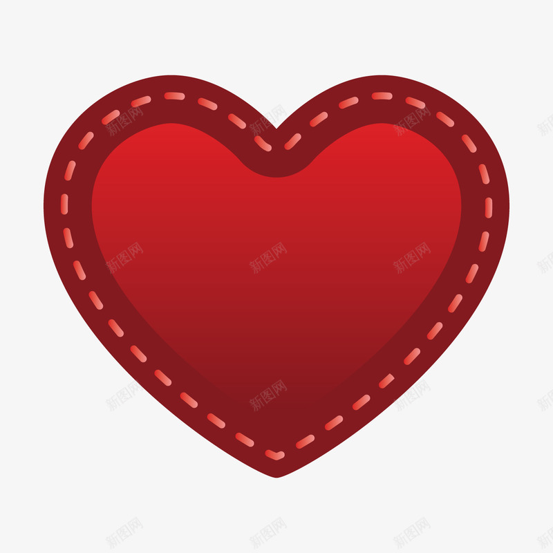 红色虚线商务圆角心形矢量图ai免抠素材_88icon https://88icon.com 光泽 商务 弧度 情人节 渐变 红色 节日 虚线 装饰 质感 矢量图