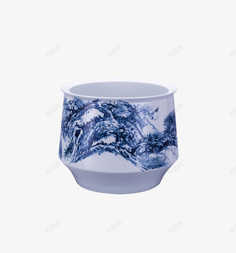 实物水墨画青花瓷器摆件png免抠素材_88icon https://88icon.com 客厅玄关装饰 工艺品 摆件 景德镇 瓷器 瓷缸 陶瓷 青花瓷器