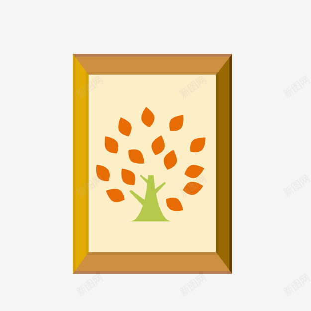 卡通室内装饰画png免抠素材_88icon https://88icon.com 卡通装饰画 室内摆设 室内装饰画 树木装饰画
