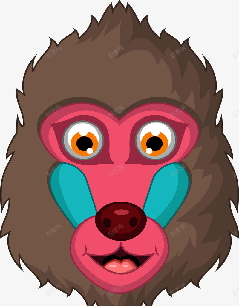卡通卡通狒狒png免抠素材_88icon https://88icon.com 动物 动物园 卡通狒狒 猴子 装饰图案 野兽