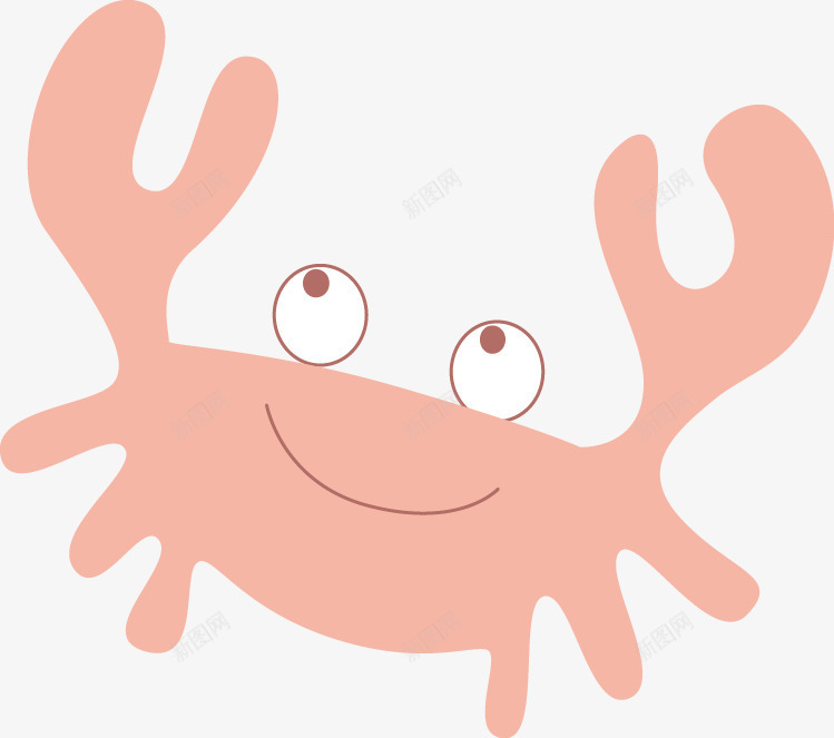 可爱卡通螃蟹png免抠素材_88icon https://88icon.com 卡通动物 可爱卡通螃蟹 矢量素材
