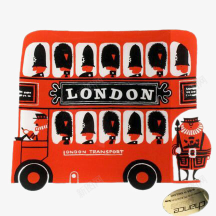 英国巴士与皇家近卫psd免抠素材_88icon https://88icon.com 旅游 皇家近卫 英国巴士 装饰图案