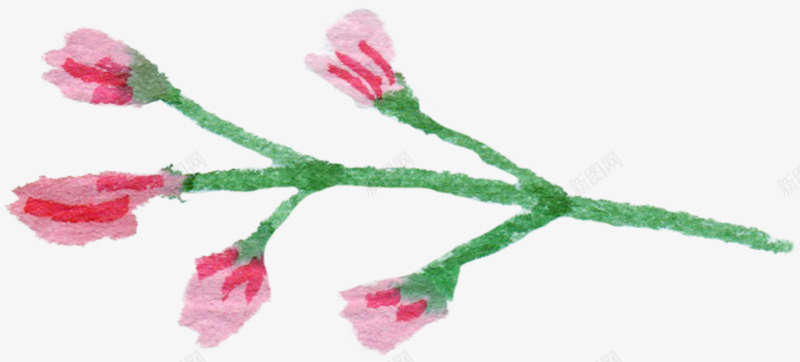 手绘红色玫瑰水墨鲜花png免抠素材_88icon https://88icon.com 水墨 玫瑰 红色 鲜花
