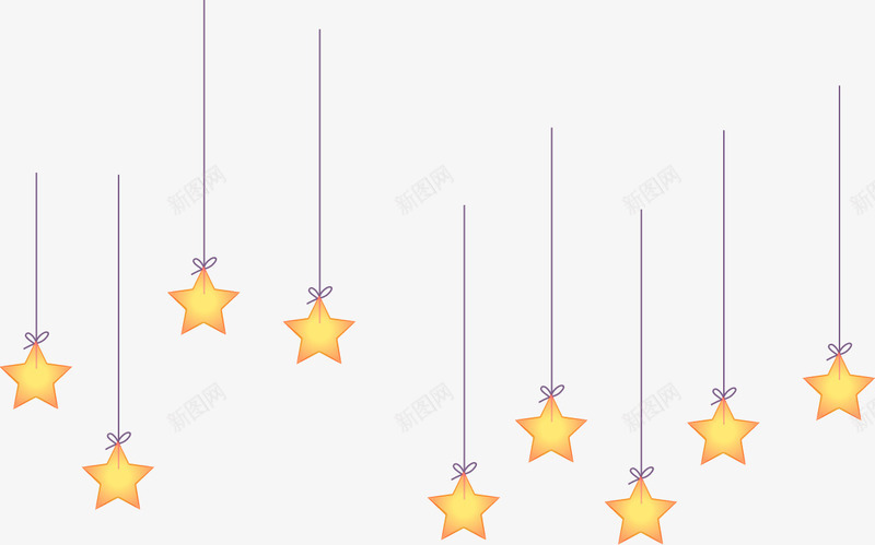 卡通星星挂件png免抠素材_88icon https://88icon.com 卡通 挂件 星星