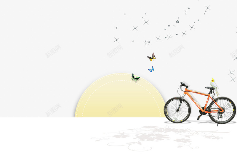 白色地面背景png免抠素材_88icon https://88icon.com 半圆 地面 海报背景 白色地面 自行车
