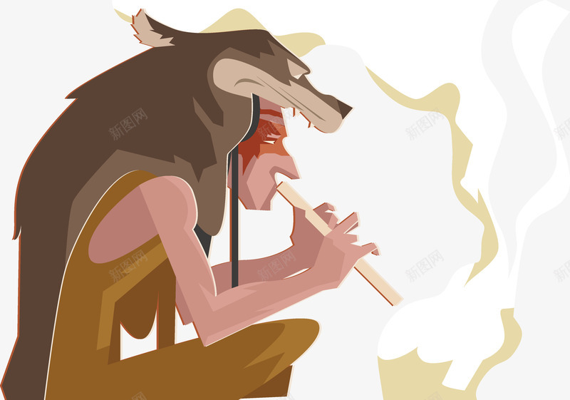 手绘卡通部落生活插画矢量图ai免抠素材_88icon https://88icon.com 卡通 卡通部落图案 手绘 神秘的 神秘的萨满 部落人物插画 部落生活插画 部落萨满 矢量图
