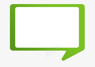绿色对话框边框psd免抠素材_88icon https://88icon.com 对话框 绿色 边框