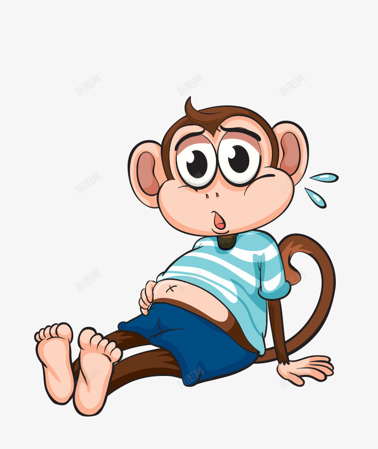 可爱卡通猴子png免抠素材_88icon https://88icon.com 可爱卡通 可爱卡通猴子 猴子