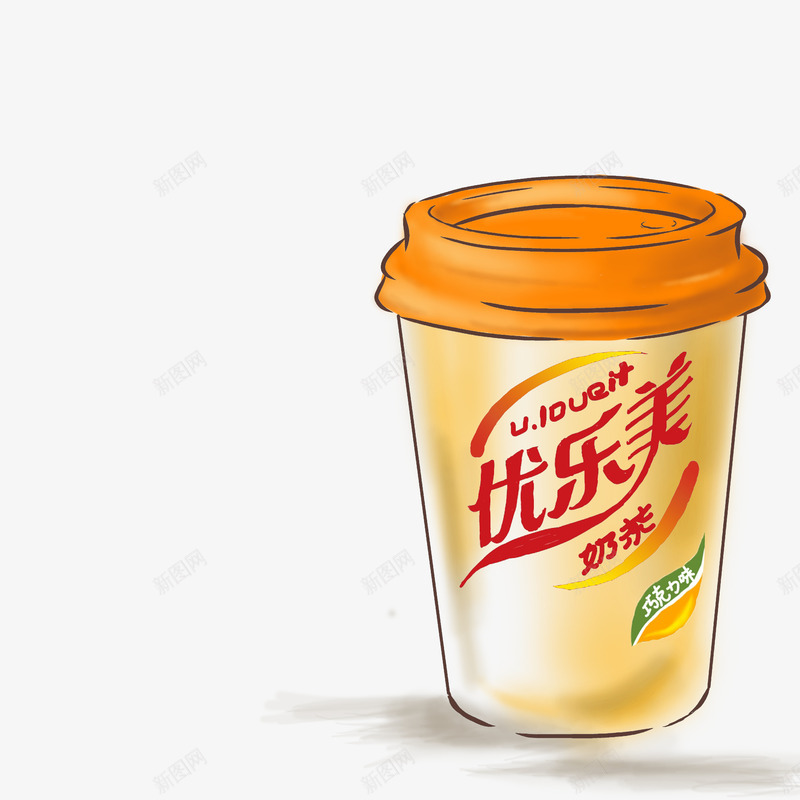 奶茶png免抠素材_88icon https://88icon.com 优乐美 奶茶 广告