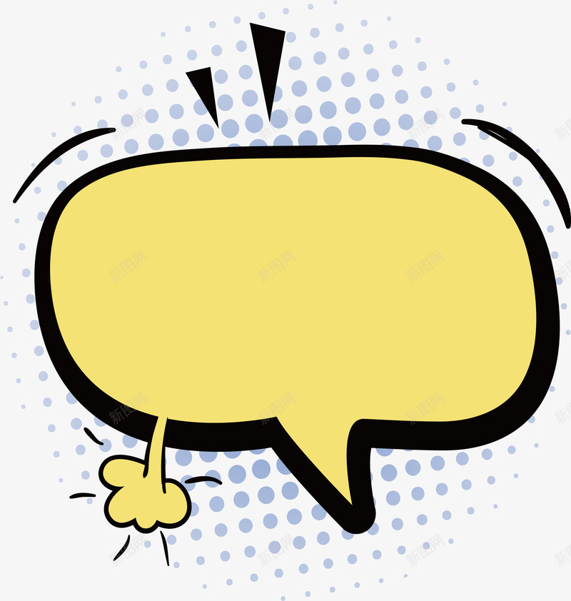 黄色对话气泡矢量图ai免抠素材_88icon https://88icon.com 促销 促销气泡 对话气泡 气泡 矢量png 黄色气泡 矢量图