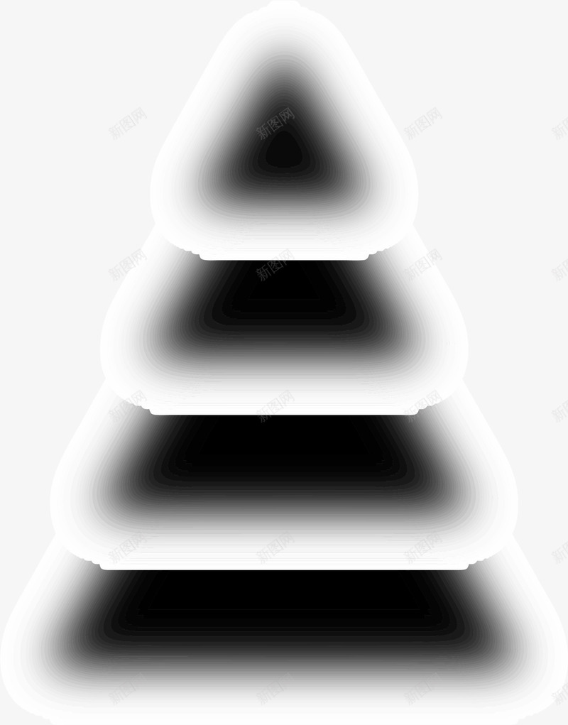 黑色圣诞树倒影png免抠素材_88icon https://88icon.com 圣诞快乐 影子 简约倒影 节日树木 装饰图案 黑色圣诞树