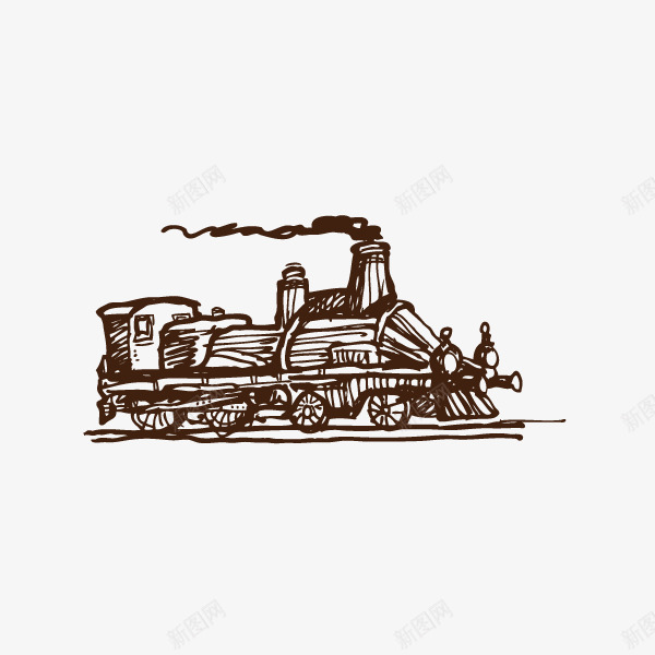 火车蒸汽火车复古矢量图ai免抠素材_88icon https://88icon.com 复古 火车 蒸汽火车 矢量图