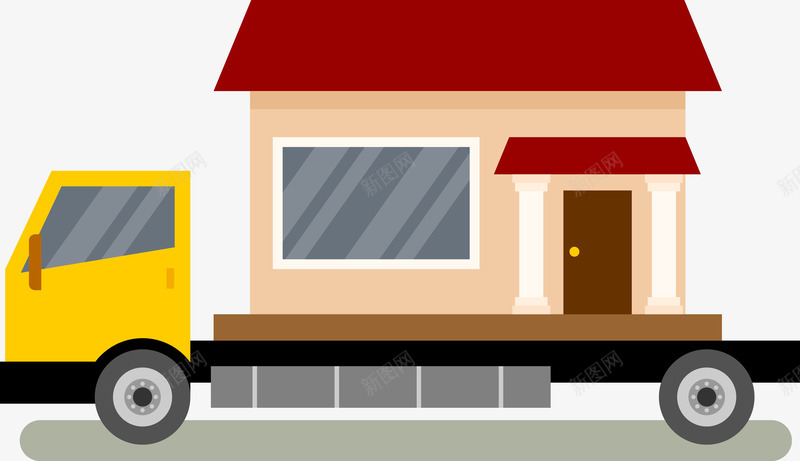 运输车矢量图ai免抠素材_88icon https://88icon.com 大货车 矢量大货车 矢量火车 矢量运输车 运输 运输车 黄色火车 矢量图