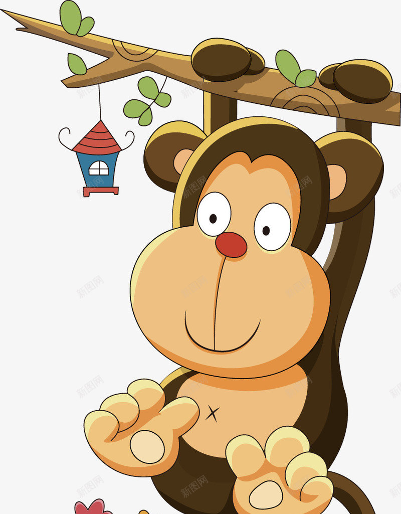 手绘卡通猴子图案png免抠素材_88icon https://88icon.com 卡通猴子 图案 手绘
