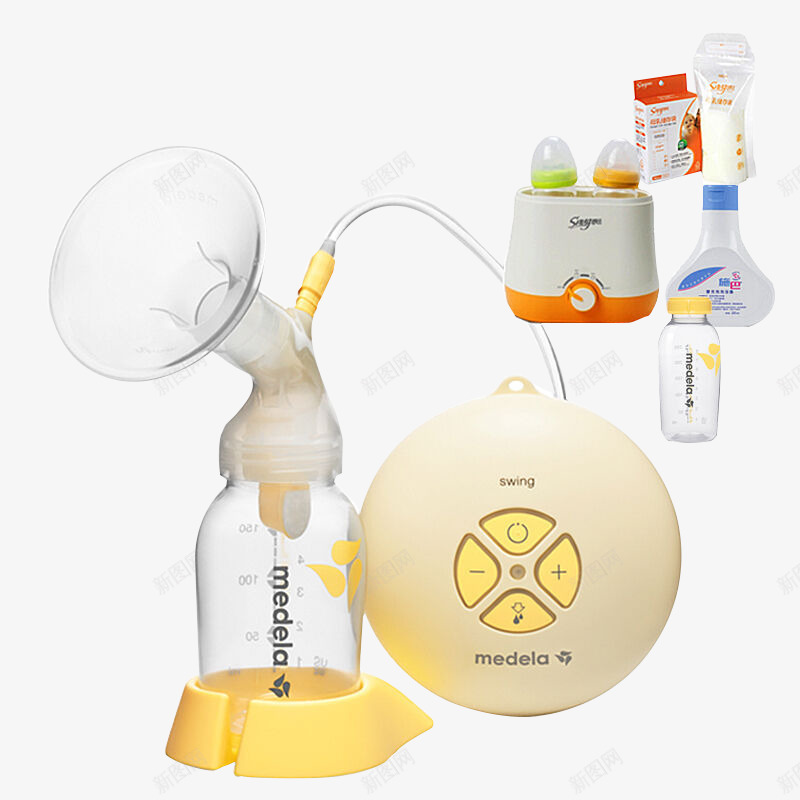 单边吸乳器png免抠素材_88icon https://88icon.com 智能变频静音型 电动吸奶器 自动挤奶器