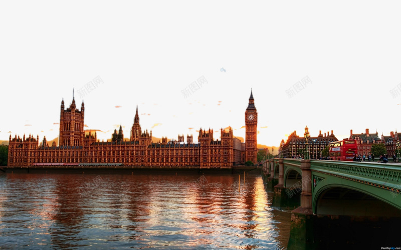 英国伦敦大笨钟三psd免抠素材_88icon https://88icon.com 名胜古迹 旅游风景 著名建筑