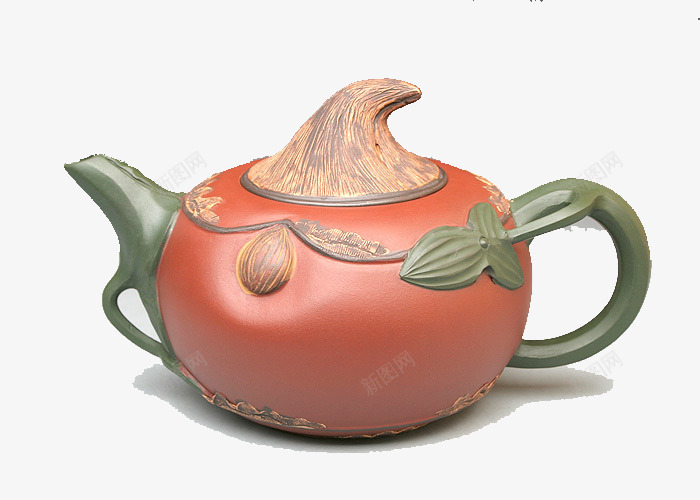 荸荠泥巴茶壶png免抠素材_88icon https://88icon.com 手柄 手绘 泥巴制作 盖子 茶壶 荸荠 马蹄子 马蹄形