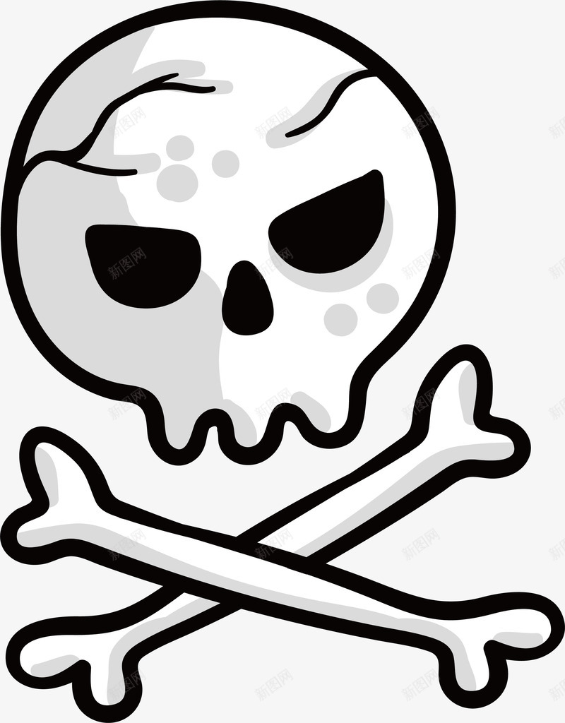 恐怖骷髅头矢量图ai免抠素材_88icon https://88icon.com 万圣节 万圣节骷髅 恐怖骷髅 矢量png 骷髅 骷髅头 矢量图