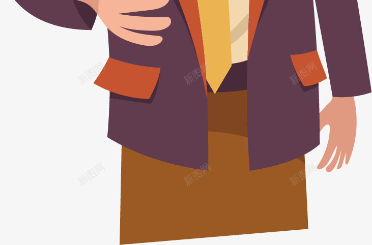 穿风衣的微笑男生矢量图ai免抠素材_88icon https://88icon.com 人物 卡通手绘 微笑 男生 领带 风衣 矢量图