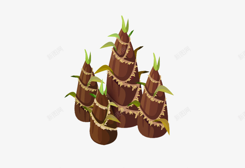美味竹笋食物png免抠素材_88icon https://88icon.com 健康环保 免抠 新鲜食材 有机蔬菜 笋片 绿叶蔬菜 食物系列