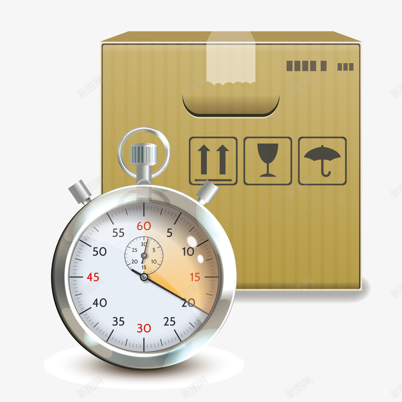 二十分钟矢量图ai免抠素材_88icon https://88icon.com PNG免抠图下载 时间 秒表 纸盒 纸箱 装饰 矢量图