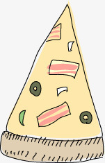 手绘披萨png免抠素材_88icon https://88icon.com PIZZA 手绘 披萨