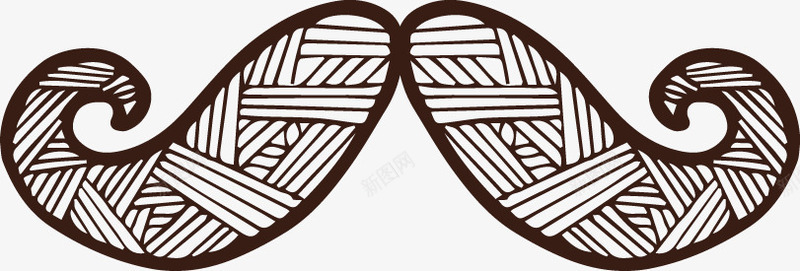 手绘花纹胡须矢量图ai免抠素材_88icon https://88icon.com 手绘花纹胡须 父亲节 胡子 胡须 花纹 矢量图
