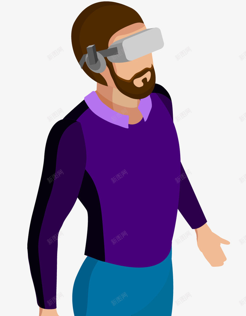 VR智能体验人物插画矢量图ai免抠素材_88icon https://88icon.com VR VR世界 人物插画 体验 智能 矢量人物 矢量图 科技