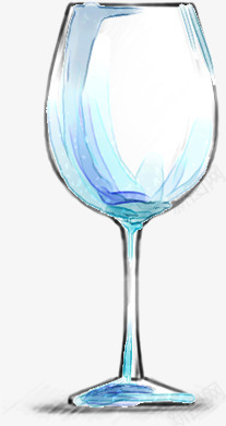 手绘蓝色室内家具高脚杯png免抠素材_88icon https://88icon.com 室内 家具 蓝色 高脚杯