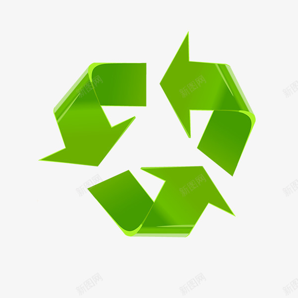 箭头png免抠素材_88icon https://88icon.com 卡通 循环利用 箭头 绿色