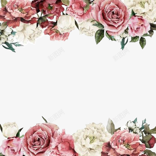 浪漫婚礼花纹png免抠素材_88icon https://88icon.com 婚礼 浪漫 粉色 花朵 花纹 请帖 贺卡 边框