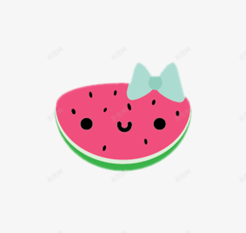 卡通西瓜小表情png免抠素材_88icon https://88icon.com PNG 卡通 可爱 小女孩 小表情 粉色 西瓜