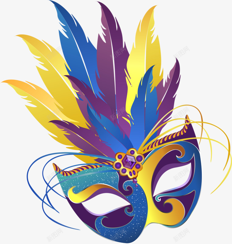 彩色面具时尚诱惑羽毛png免抠素材_88icon https://88icon.com 彩色 时尚 羽毛 诱惑 面具