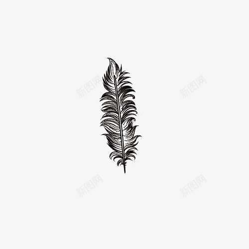 黑色羽毛花纹图案png免抠素材_88icon https://88icon.com 古典花纹 欧式 羽毛矢量素材
