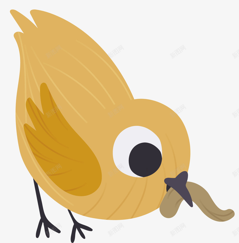 吃虫子的小鸡矢量图ai免抠素材_88icon https://88icon.com 低头 小虫 小鸡 小鸡啄米 矢量图 羽毛 食物 饮食 鸡爪卡通 黄色