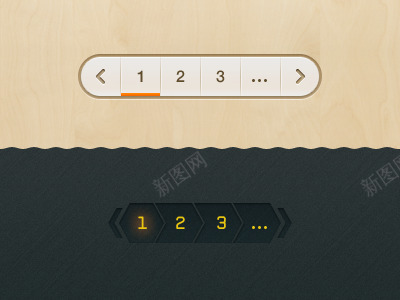翻页控件的UIpng免抠素材_88icon https://88icon.com UI手机翻页控件设计