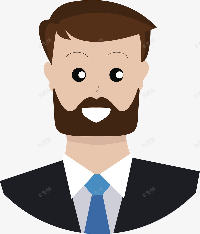 身穿西装中年人矢量图ai免抠素材_88icon https://88icon.com 中年人 卡通手绘 男性 男装 西装 黑色衣服 矢量图