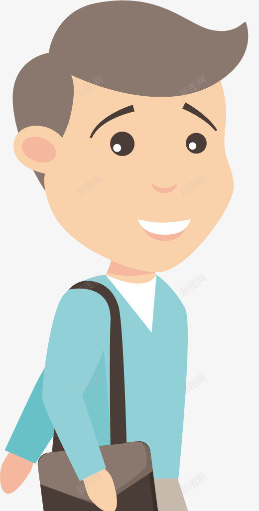 微微一笑的商务男矢量图ai免抠素材_88icon https://88icon.com 创意 卡通手绘 商务 清新 男士 简约 装饰 西装 矢量图
