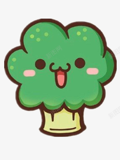 卡通蔬菜西兰花png免抠素材_88icon https://88icon.com 卡通 绿色 蔬菜 西兰花