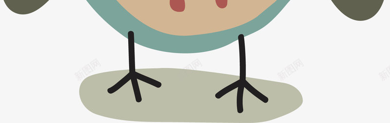 蓝色猫头鹰png免抠素材_88icon https://88icon.com 动物 围巾 手绘 斑点 毛线 浪线 猫头鹰 穗子 羽毛