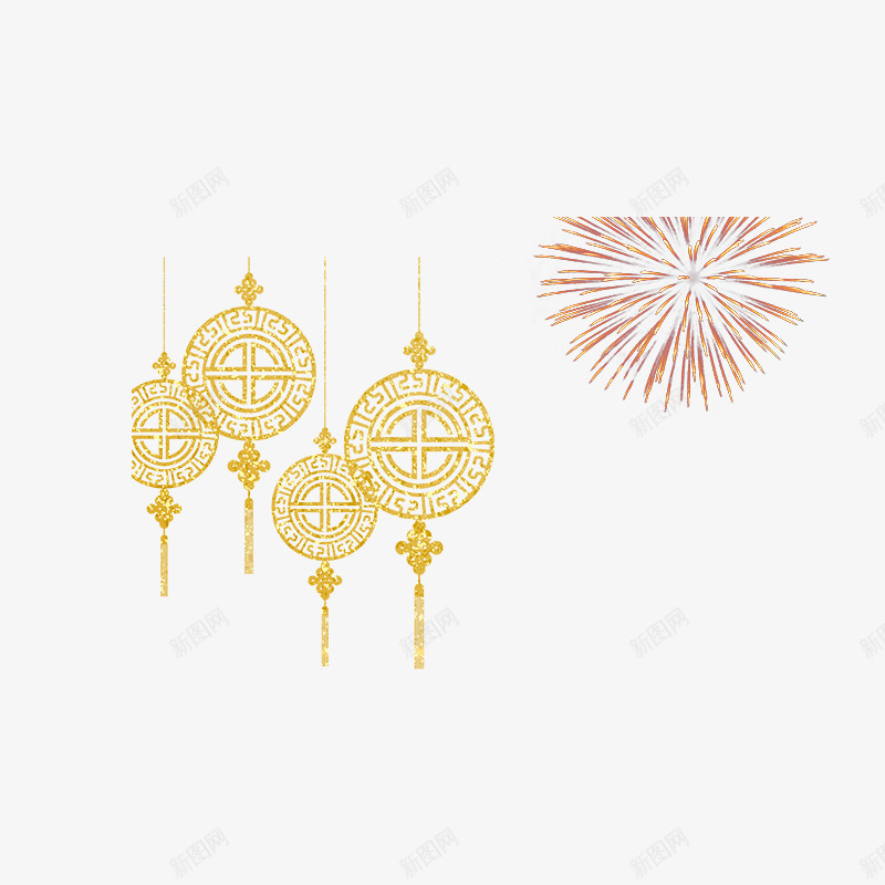 黄色圆形挂件节日元素psd免抠素材_88icon https://88icon.com 中国结 传统 圆形 形状 挂件 烟花 节日 黄色