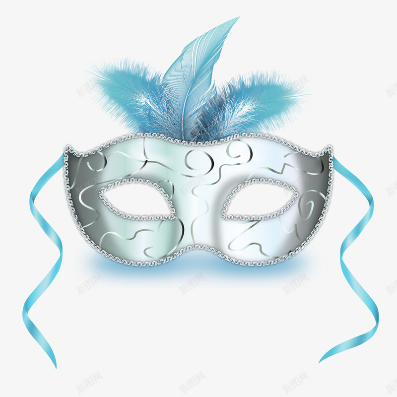 欧式面具png免抠素材_88icon https://88icon.com 丝带 假面 女性 羽毛