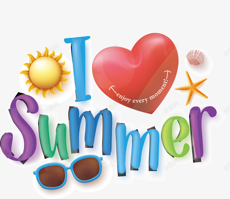 夏季png免抠素材_88icon https://88icon.com I love summer 夏季 夏季素材 太阳 度假 我爱夏天 眼睛
