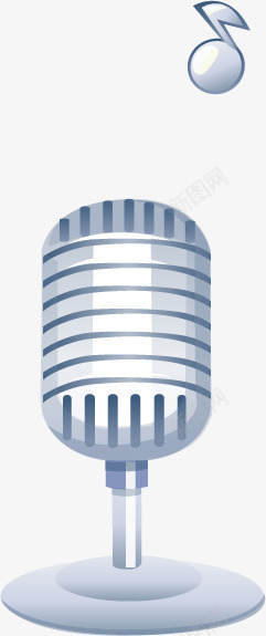 银色麦克风png免抠素材_88icon https://88icon.com UI 卡通 手绘 银色 麦克风