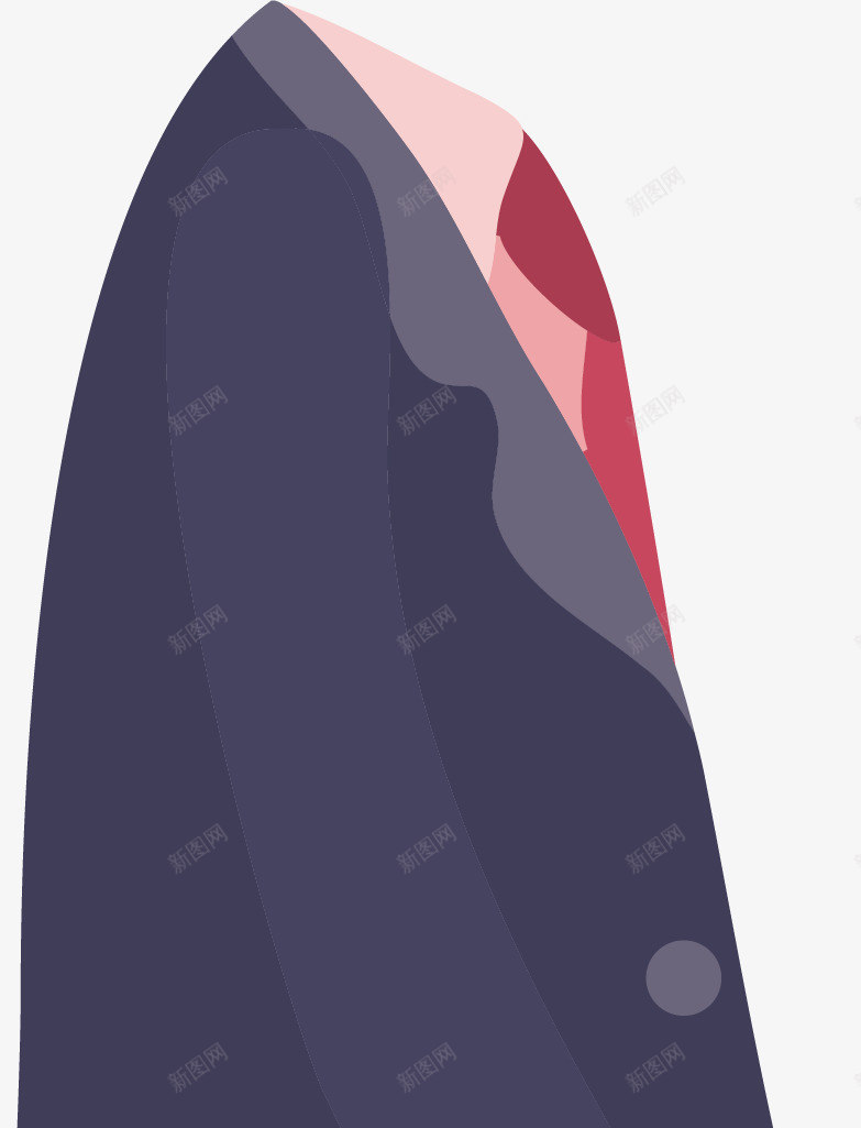 卡通西装侧面矢量图ai免抠素材_88icon https://88icon.com 侧面 创意 卡通 水彩 绅士 西装 设计 矢量图