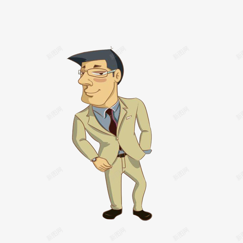 卡通摆拍的时尚男子png免抠素材_88icon https://88icon.com 卡通成人 摆拍男子 时尚男子 西装革履